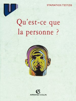 cover image of Qu'est-ce que la personne?